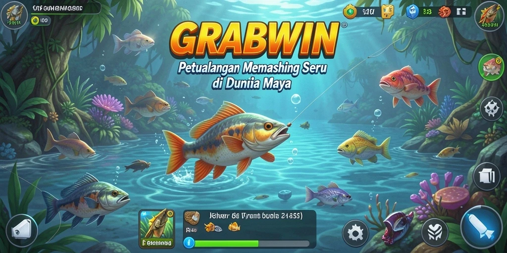 Tangkapan ikan yang menakjubkan dalam pengalaman memancing GRABWIN.