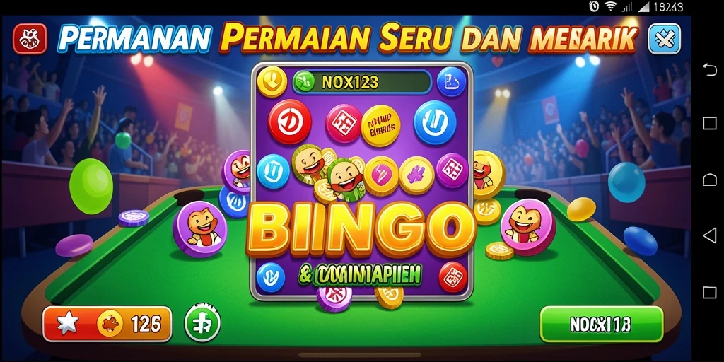 Gameplay seru dan interaktif dari NOX123 yang penuh warna.