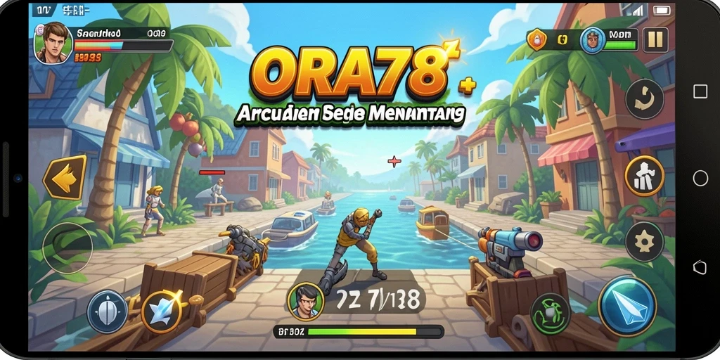 Tampilan gameplay menarik dari ORA78 dengan karakter yang bergerak cepat.