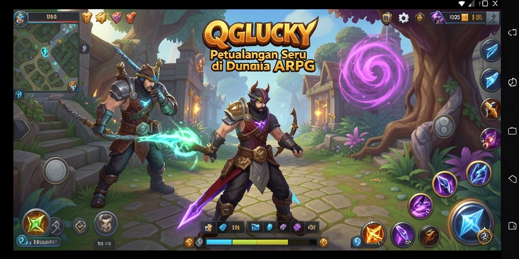 Tampilan gameplay mendebarkan dari QGLUCKY.