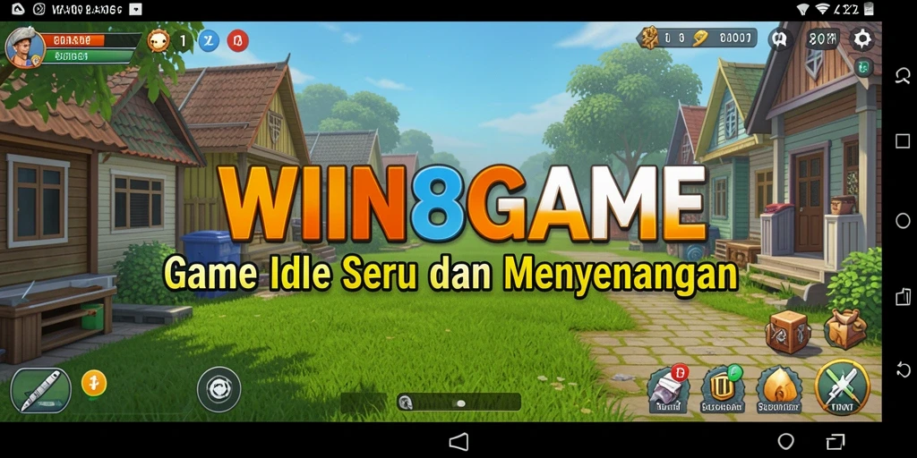 Tampilan gameplay <strong>WIN8GAME</strong> yang ceria dan menyenangkan dengan karakter imut.