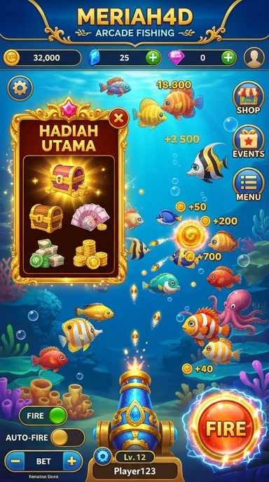 Tampilan antarmuka pengguna dari aplikasi meriah4d yang menarik.